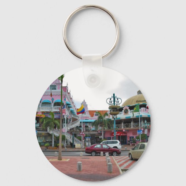 Oranjestad Aruba Key Ring (Front)