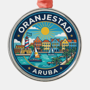 Oranjestad Aruba Metal Tree Decoration