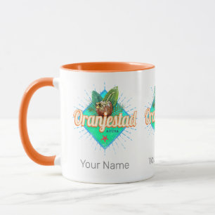 Oranjestad Aruba Retro Vintage Caribbean Souvenir Mug