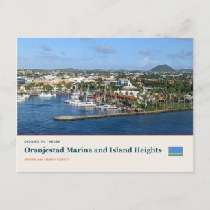 Oranjestad Marina and Island Heights Postcard