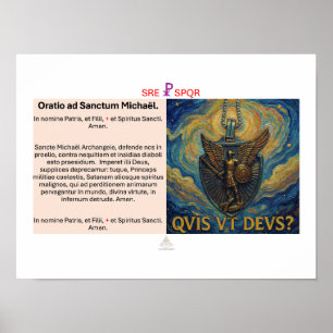 Oratio ad Sanctum Michaël Poster