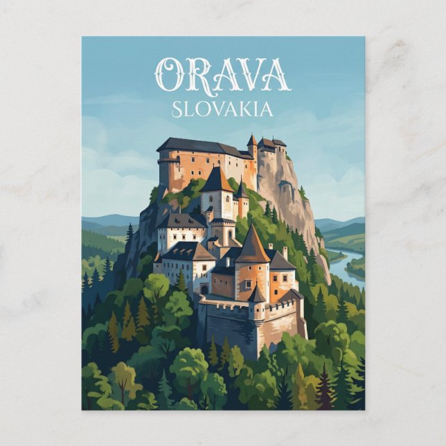 Orava Castle Slovakia Postcard (Front)