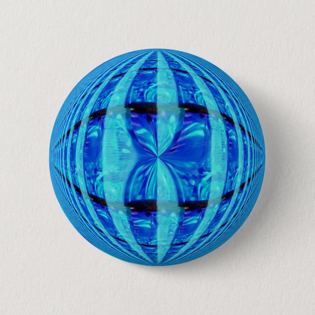 Orb Blue button round (Front)
