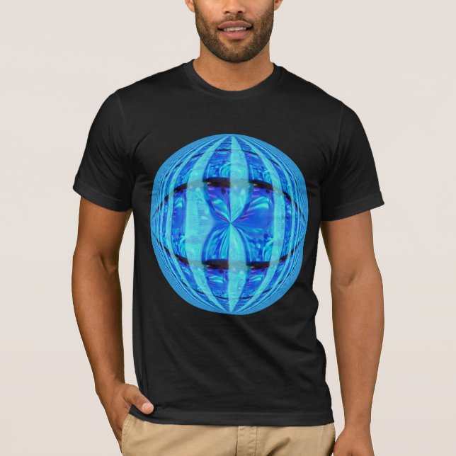 Orb Blue Round American apparel t-shirt (Front)