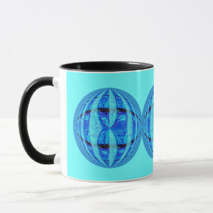 Orb Blue Round mug blue