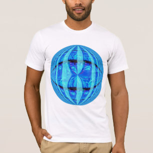 Orb Blue Round t-shirt white