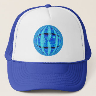 Orb Blue Round trucker hat