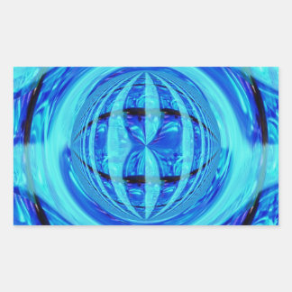 Orb Blue sticker rectangle