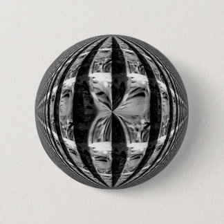 Orb chrome Black button round