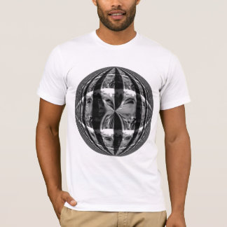 Orb Chrome Black Round t-shirt white