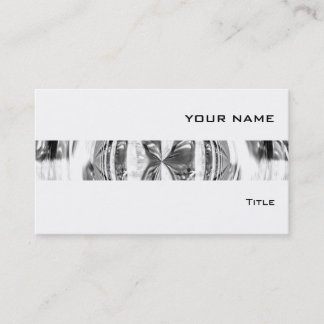 Orb Chrome stripe business card white