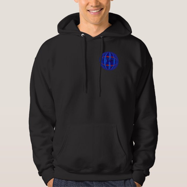 Orb Dark Blue Round sweatshirt pocket & back (Front)