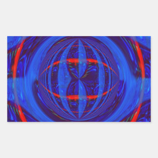 Orb Dark Blue sticker rectangle