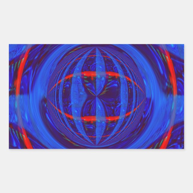 Orb Dark Blue sticker rectangle (Front)