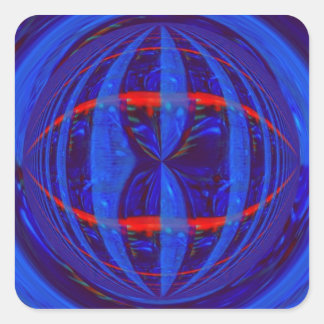 Orb Dark Blue sticker square