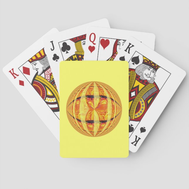 Orb Gold playing cards gold (Back)