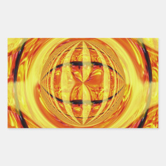 Orb Gold sticker rectangle