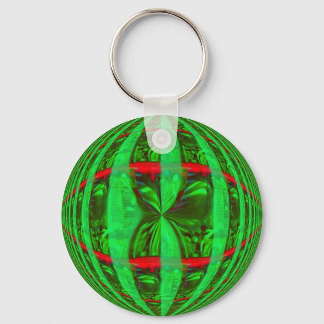 Orb Green keychain (Front)