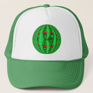 Orb Green Round trucker hat