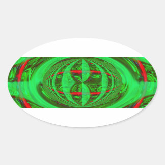 Orb Green sticker oval