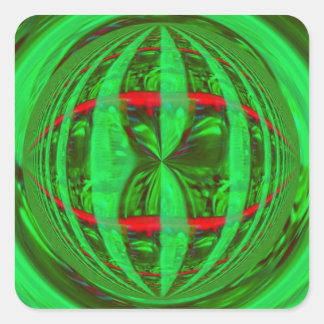 Orb Green sticker square