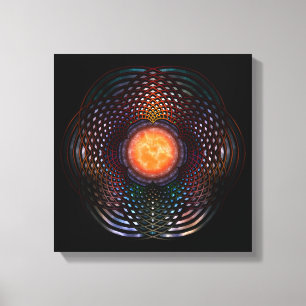 Orb Moon Rings Canvas Print