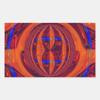 Orb Red sticker rectangle