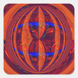 Orb Red sticker square