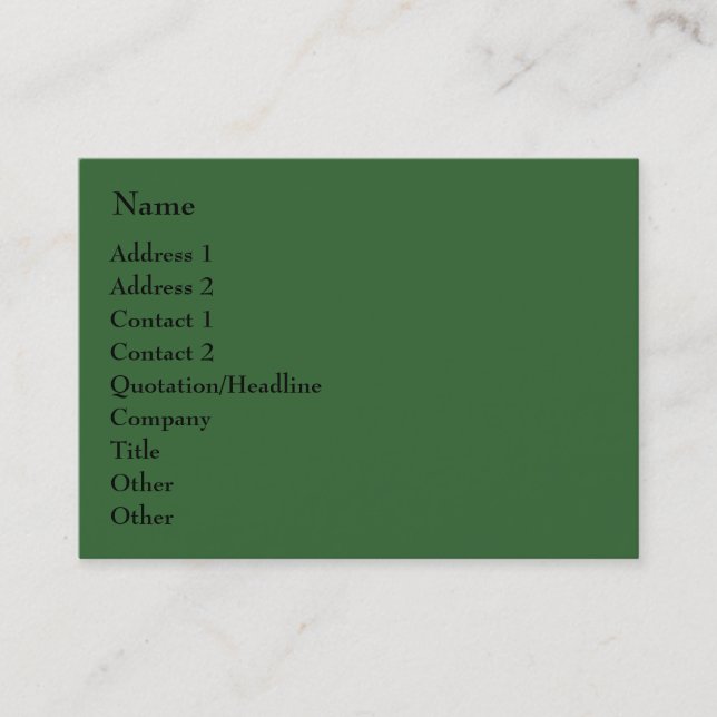 Orbigree Big &amp; Small Business Card (Front)