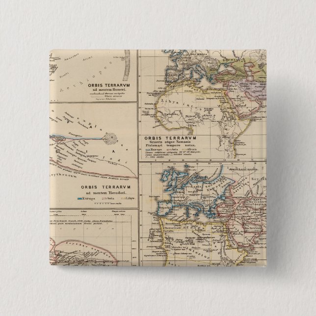 Orbis terrarum 15 cm square badge (Front)