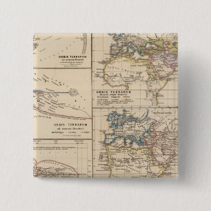 Orbis terrarum 15 cm square badge
