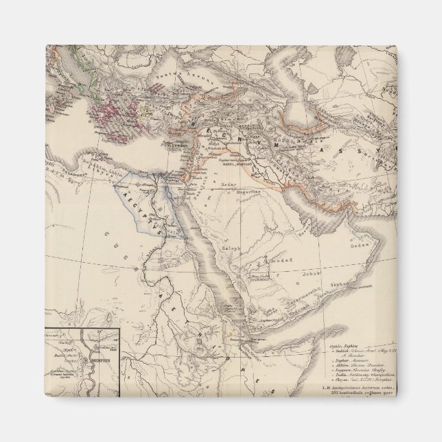 Orbis terrarum regni Assyrii tempore Magnet (Front)