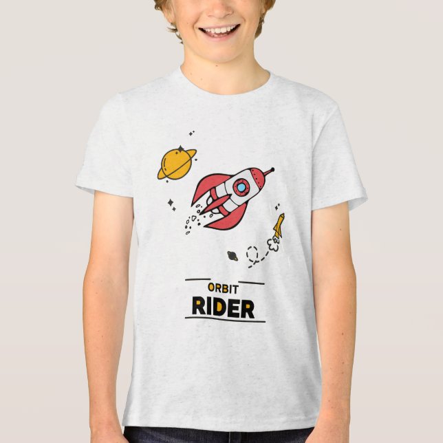 Orbit Rider Bella+Canvas Youth Tri-blend T-Shirt Shirt (Front)