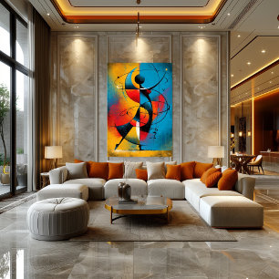 Orbital Rhythm – Modern Abstract Geometric  Poster