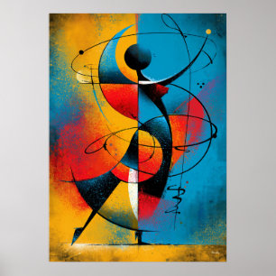 Orbital Rhythm – Modern Abstract Geometric  Poster
