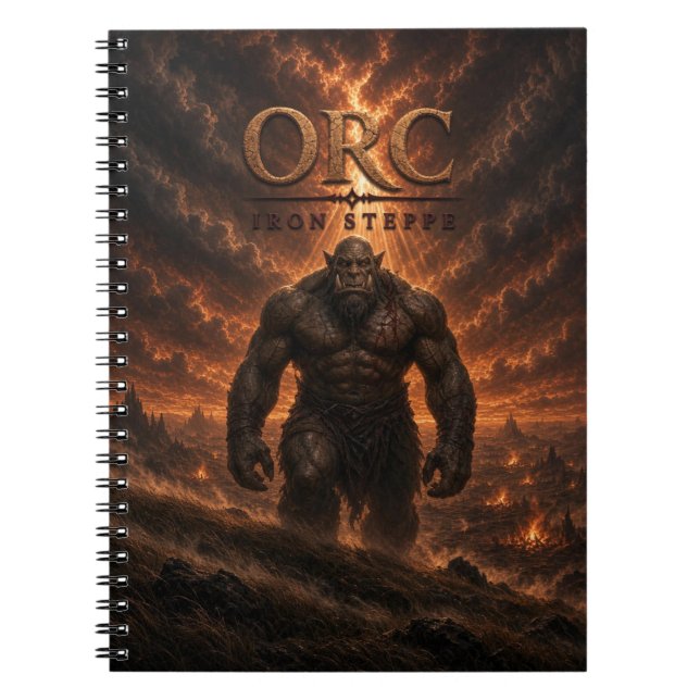 Orc Iron Steppe Dark Cinema Notebook (Front)