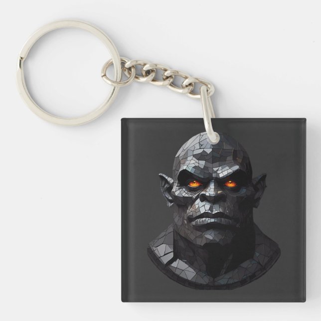 Orc Portrait  Key Ring (Front)