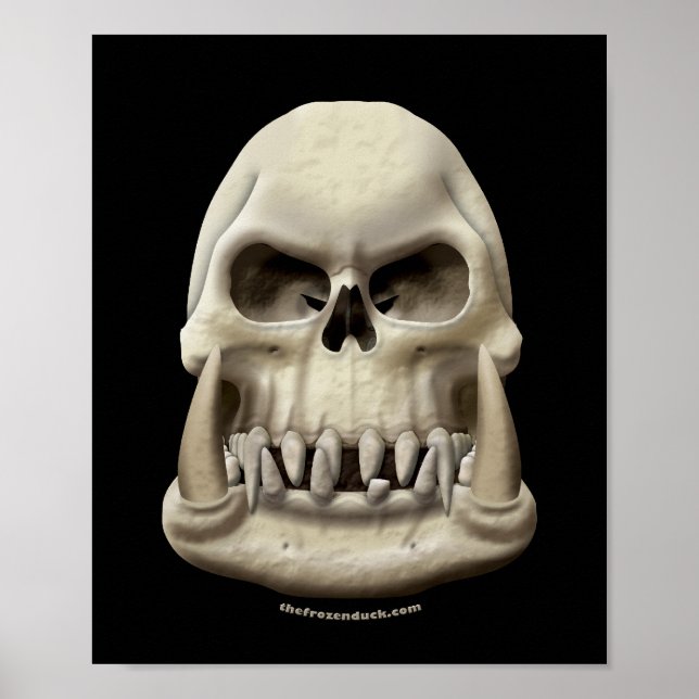 Orc Skull Poster (Front)