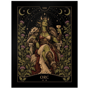 Orc, Starlit Tarot Art Postcard