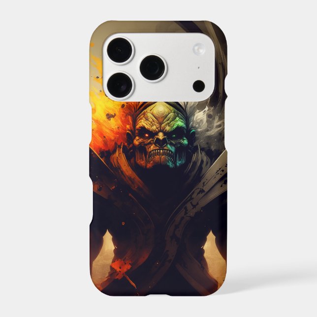 Orc Warlord Fantasy iPhone Case | D&D Gift (Back)