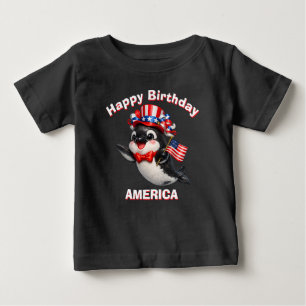 Orca (7d) Patriotic Kid T-Shirt