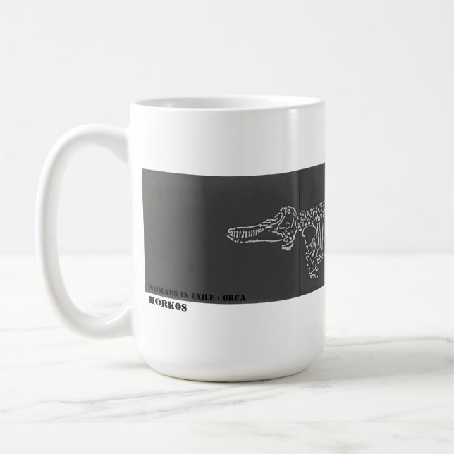 Orca and the impact of Red Tide Coffee Mug (Left)