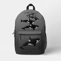 Orca Backpack Killer Whale School Bags Customise