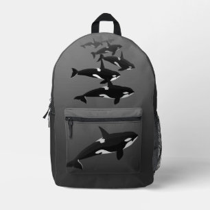 Orca Backpack Killer Whale School Bags Customise