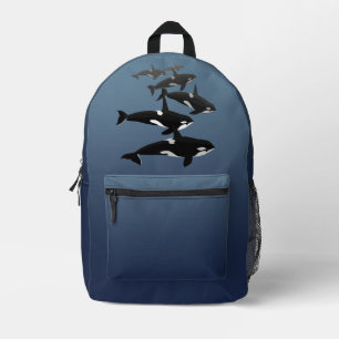 Orca Backpack Killer Whale School Bags Customise