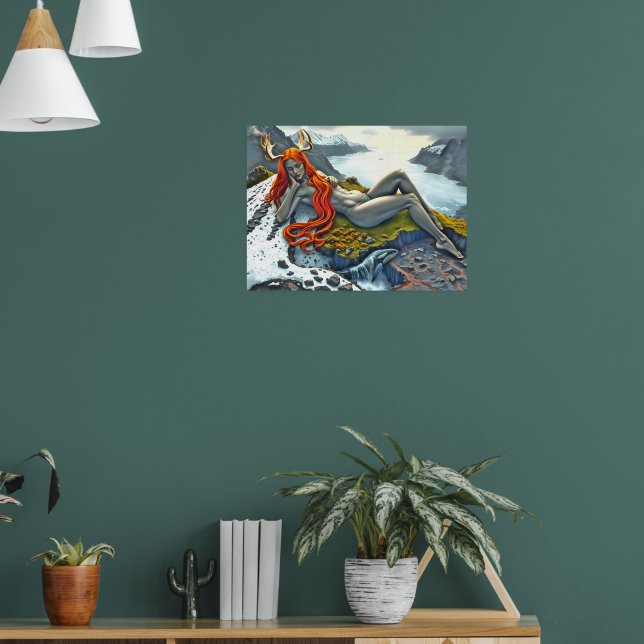 Orca Beneath the Goddess Poster (Living Room 1)