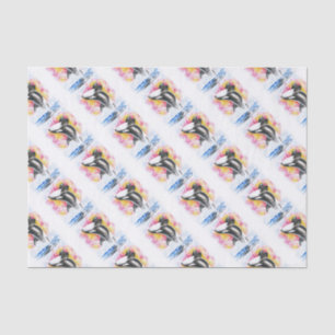 Orca Breaching Tissue Paper