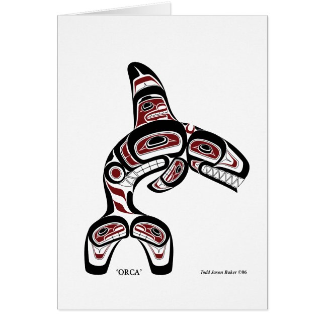 Orca card by Todd Baker (Front)