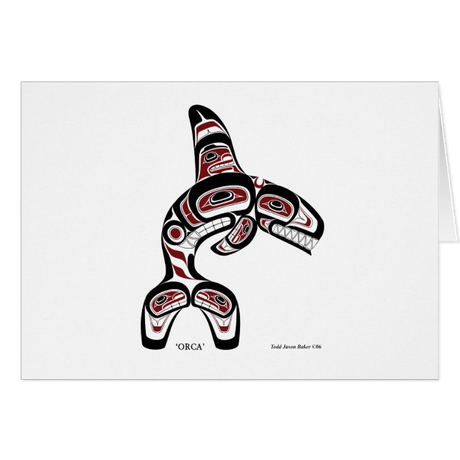 Orca card by Todd Baker (Front Horizontal)
