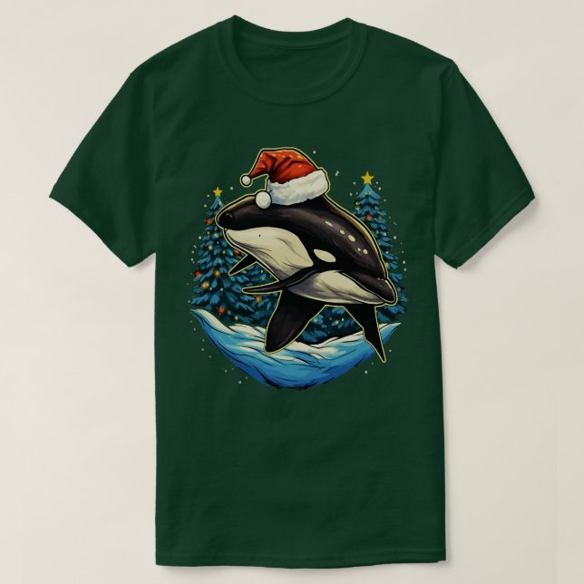Orca Christmas T-Shirt (Design Front)